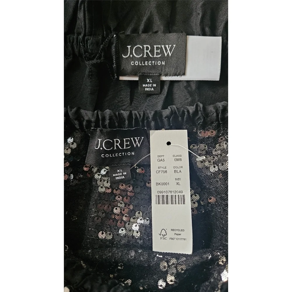 J.Crew Collection Layered Silk Organza Sequin Skirt - Picture 12 of 12